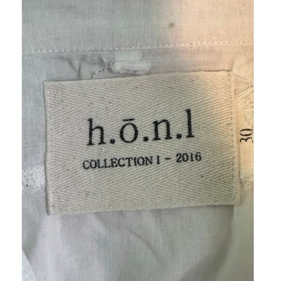 h. ō. n. l white sarouel pants shorts size 30 -36 - Picture 3 of 7